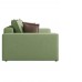 Прямой диван-кровать Арти, еврокнижка, 167х200 см, Зеленый, велюр