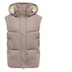 Пуховый жилет Бежевый