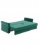 Прямой диван-кровать Имола, еврокнижка, 143х201 см, Зеленый, велюр