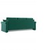 Прямой диван-кровать Имола, еврокнижка, 143х201 см, Зеленый, велюр