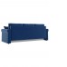 Прямой диван-кровать Имола, еврокнижка, 143х201 см, Синий, велюр